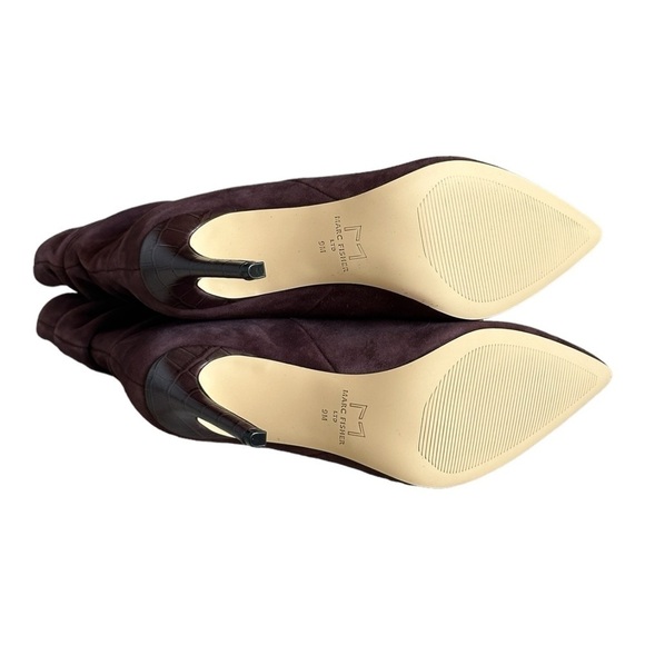 Marc Fisher Ankle Boot 9 NWOB Burgundy Rayya Stiletto Slouchy Leather Point Toe - Picture 11 of 11